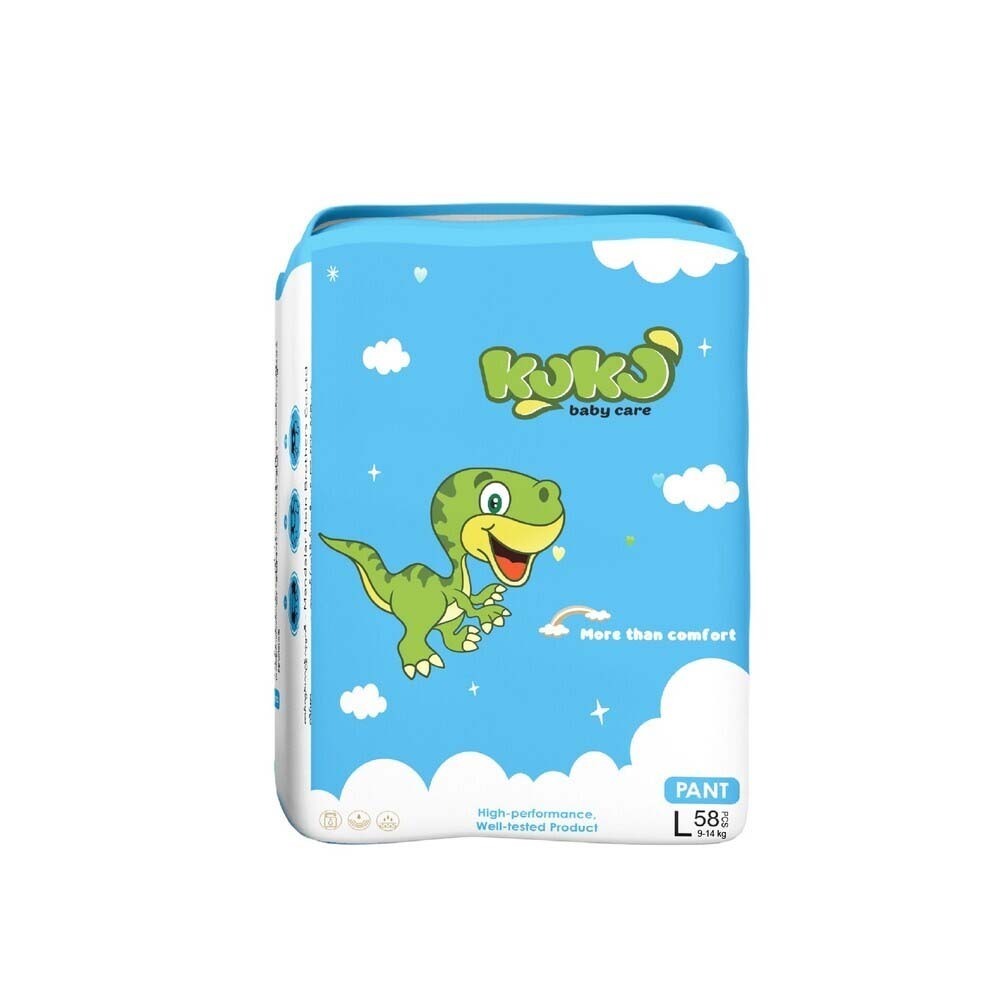 Ku Ku Baby Diapers Jumbo Pack - L 58PCS