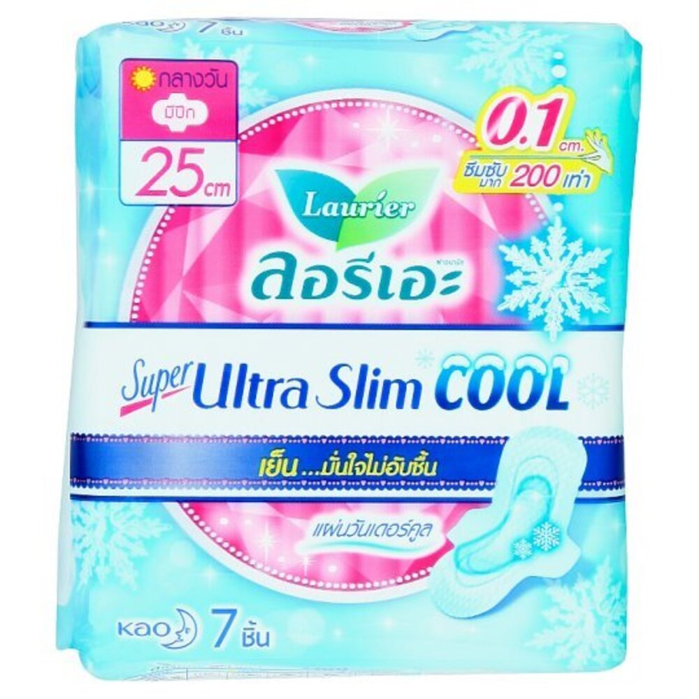 Laurier Super Ultra Slim Cool 25CM 7PCS