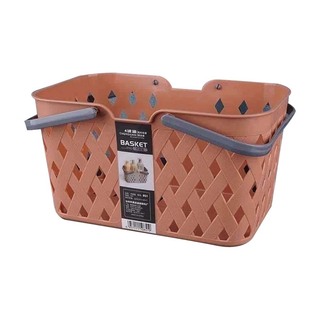 Plastic Storage Baskets with Handles White