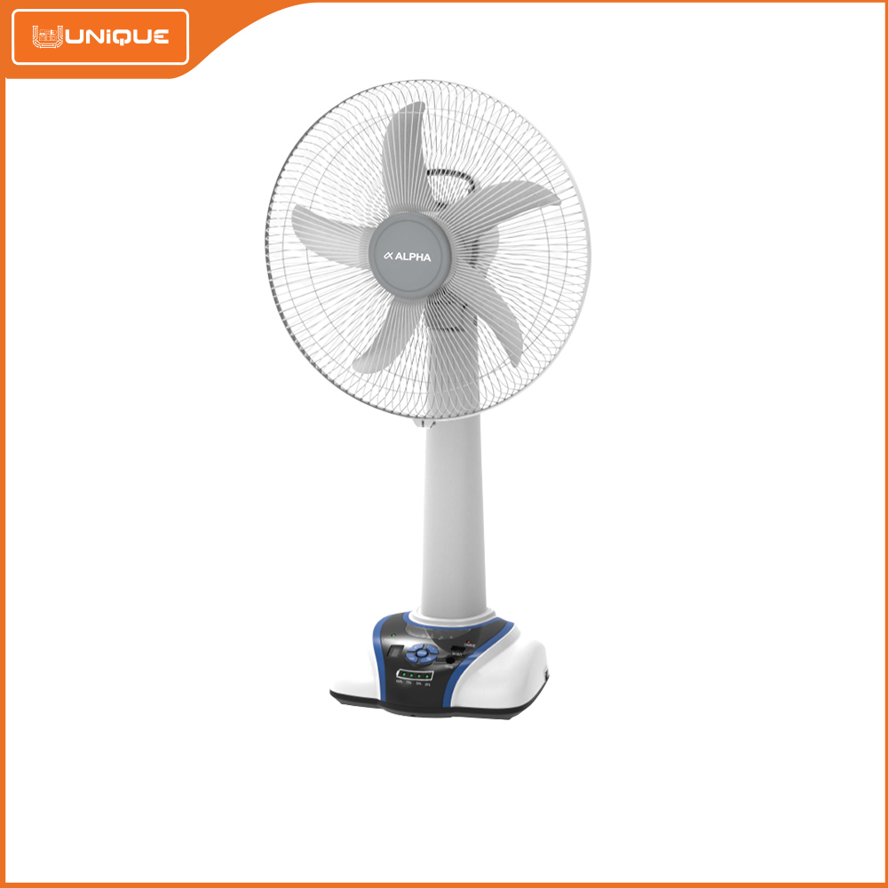 ALPHA ALTF160BT 16" 40W AC/DC Rechargeable Table Fan 972441