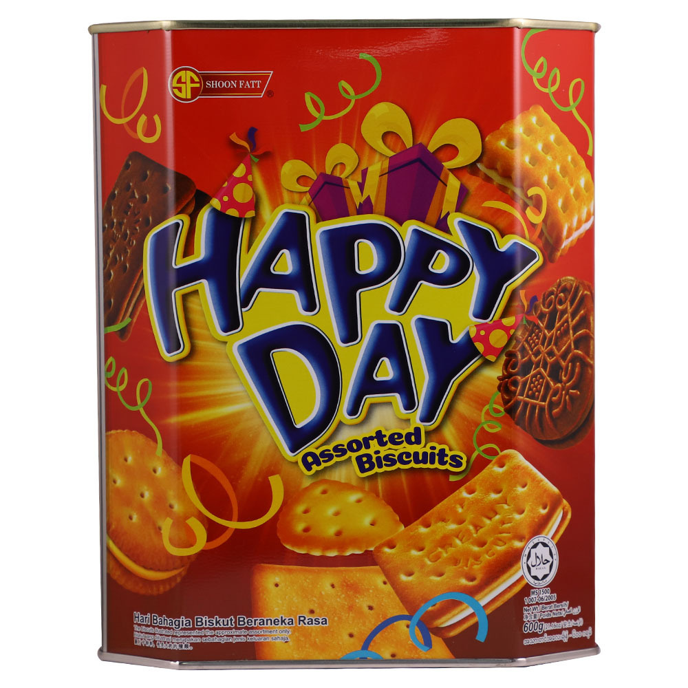 Shoon Fatt Happy Day Biscuits Asst 600G