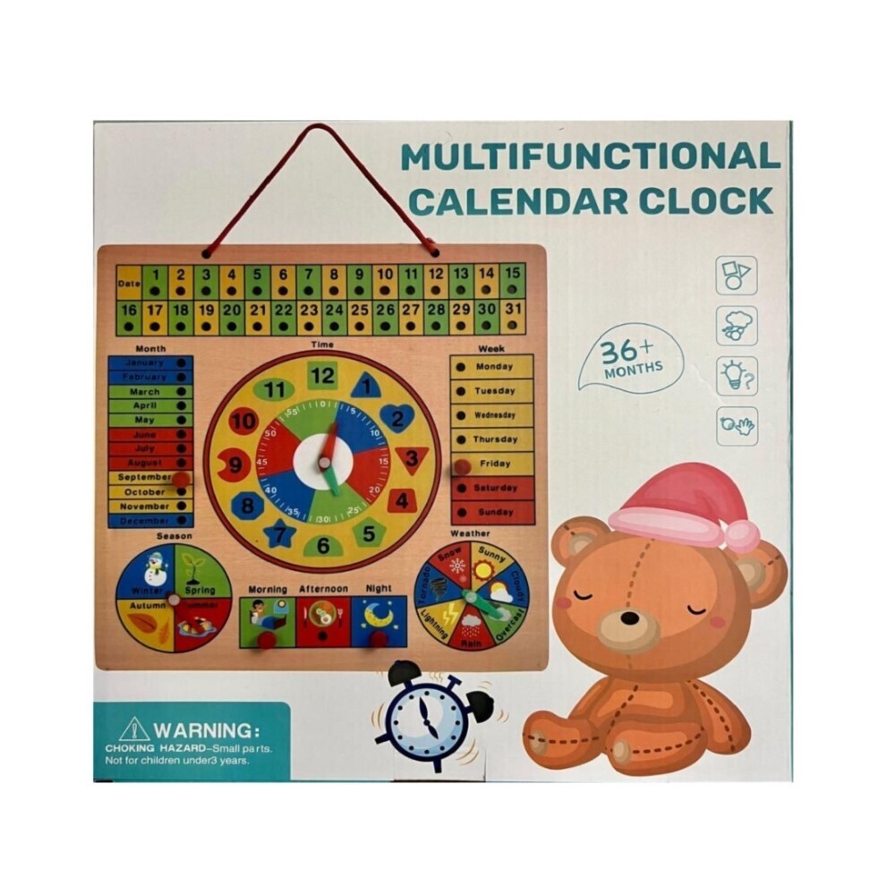 Baby Cele Multifunctional Calendar Clock 13307