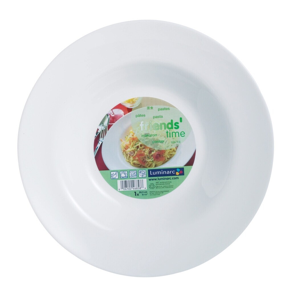 Luminarc Tempered Friend'S Time Pasta Plate 28Cm C8018