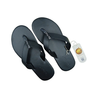 Sin Pauk Men Leather Slipper SPM-022-A Brown (No-47)