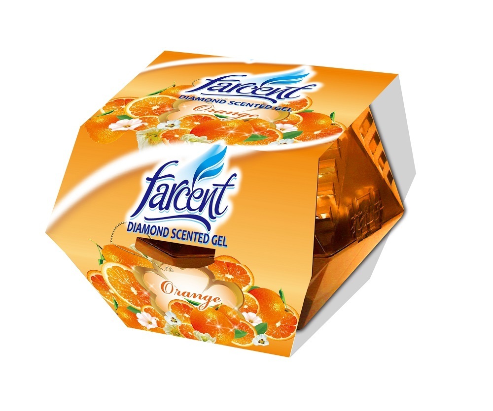 Farcent Diamond Scented Gel 70G (Orange)