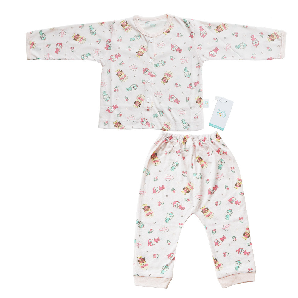 TC1033T Tiny Cozy Baby Comfy Set Pink Anpanman