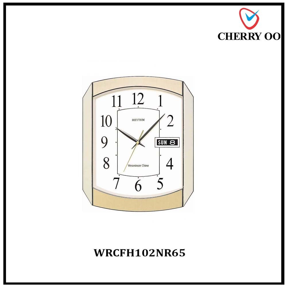 Rhythm Wall Clock WRCFH102NR65_Cherry Oo