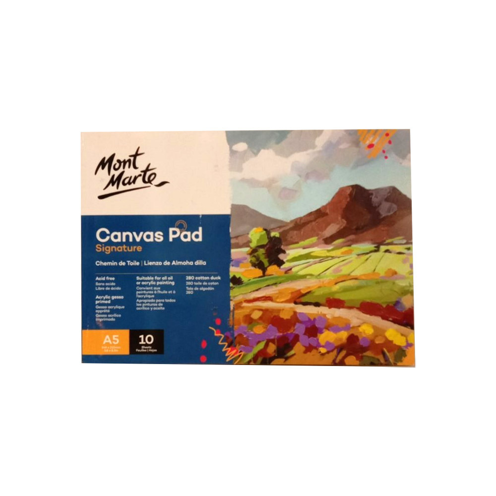 Mont Marte Canvas Pad A5 10 Sheets