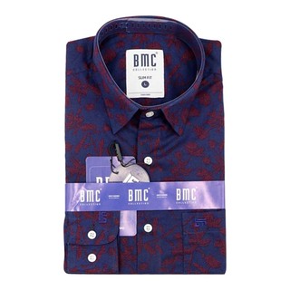 BMC Slimfit Shirts Long Sleeve 1310056 (Design-3) Medium