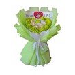 LiLi Floral Greenish Heartbeat Artificial Flower & Chocolate Bouquet