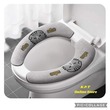 Toilet Sticker  30 CM KPT-0077 Grey