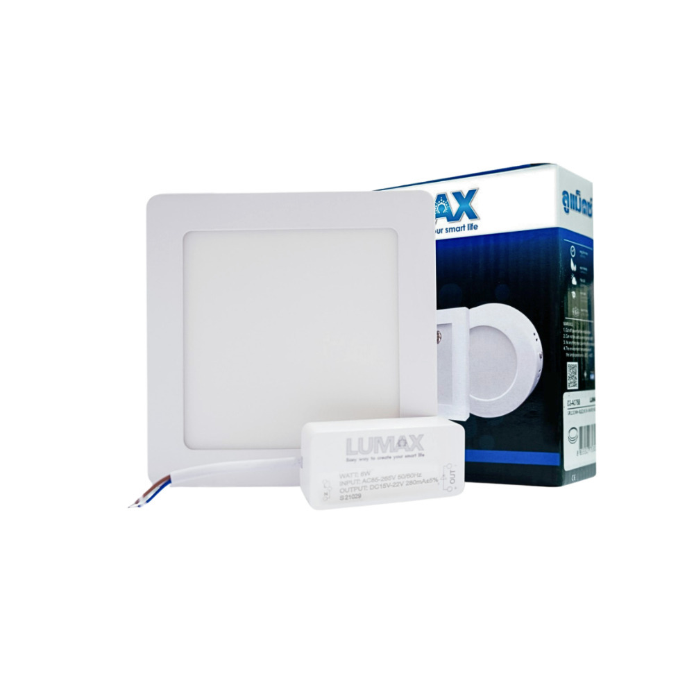 Lumax LED Surface Mounted Panel Light 18W Daylight Square LUX 03-A0508