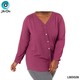 The Ori Women Long Sleeve Top LBD026 Deep Red (3XL-54)