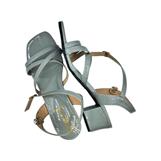 Sin Pauk Women Leather Wedge Sandal SP H-3 Gold (No-36)