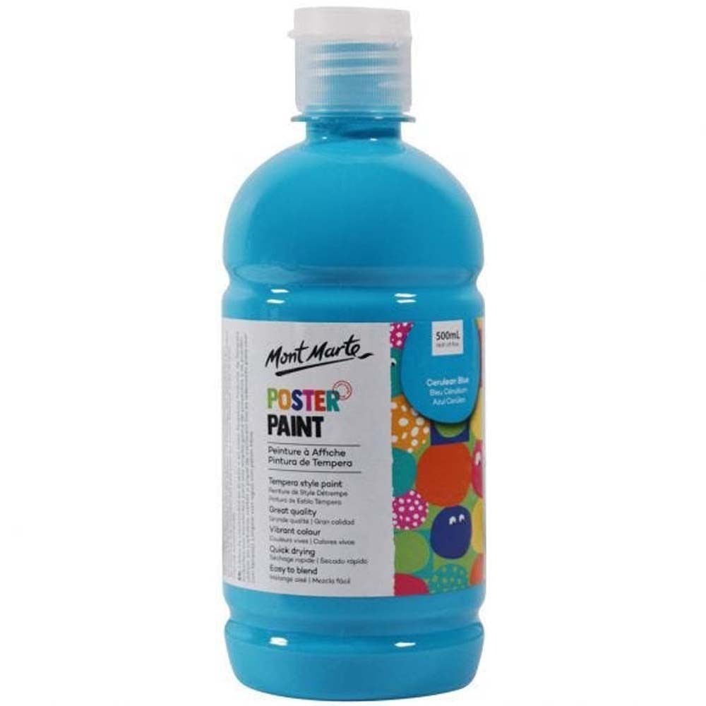 MM Poster Paint 500ML - Cerulean Blue