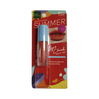 Baby Bright Summer Lip & Cheek Matte Tint 2.4G (06 Sunset)