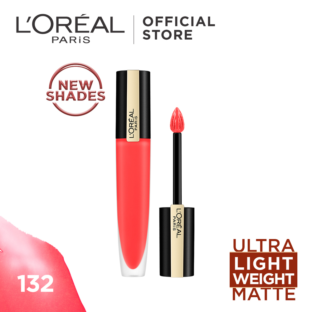 Loreal Rouge Signature Matte Ink Liquid Lipstick 132 I Radiate 7ML