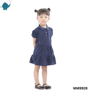 Max & Mia Girl Short-Sleeve Polo Dress MM9928 Dark Blue Small