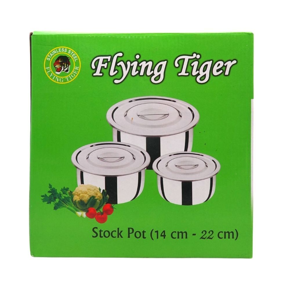 Flying Tiger Stock Pot Set 3PCS 14/18/22CM