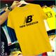 memo ygn New balance unisex Printing T-shirt DTF Quality sticker Printing-Yellow (Medium)