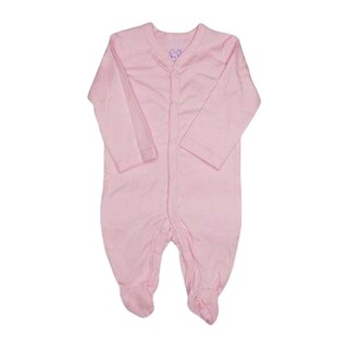 Te Te & Ta Ta Jumpsuit With Footies Pink 0-3 Months (3Pcs/1Set) KJSF-L102