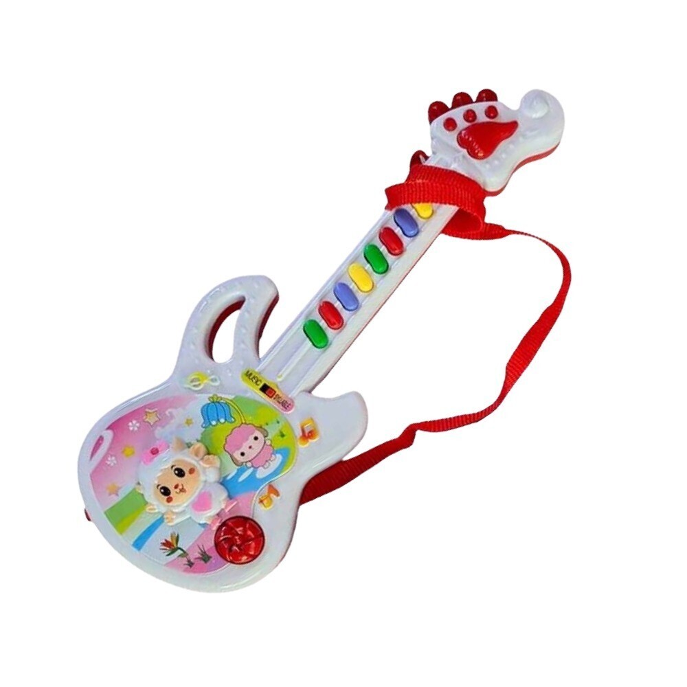 Baby Cele Flash-Light Melody Toy Guitar Guitar (Big) Red 11326