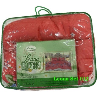 Leona Bed Sheet (set)  Double (6' x 6.5' x 9")  Leona Set 004