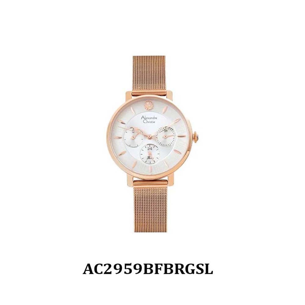 Alexandre Christie Women Watch AC2959BFBRGSL Cherry Oo