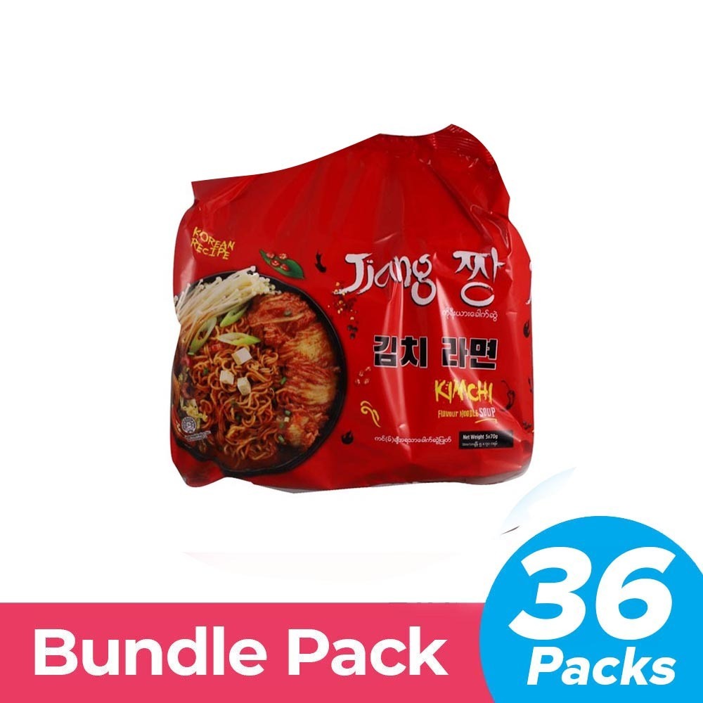 Jjang Instant Noddle Kimchi 70Gx5PCSx36