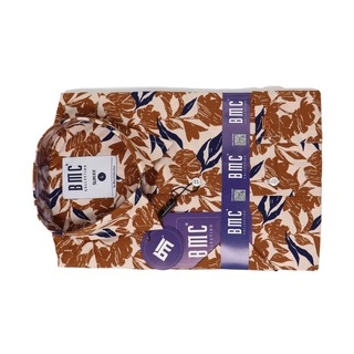 BMC Men Slimfit Shirt Short Sleeve 2310067 Gray XL