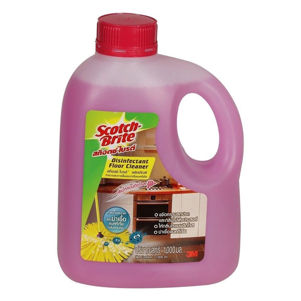 3M Scotch Brite Disinfectant Floor Cleaner Romantic Rose 1000ML