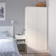 Ikea Kleppstad Wardrobe With 2 Doors, White, 79X176 CM 104.372.37