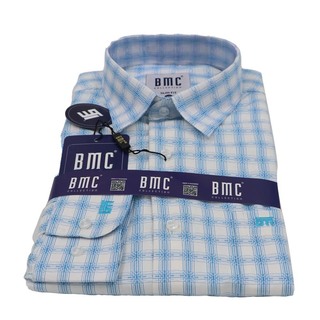 BMC Men Slimfit Shirt Long Sleeve 1330077 Brown Large