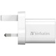 Verbatim 2 Ports 33W PD&QC 3.0 GaN Charger (White)