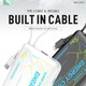 Konfulon J-28 (10000mAh Fast Charging 22.5W Built-in Cable Power Bank) + Lightning Cable Black