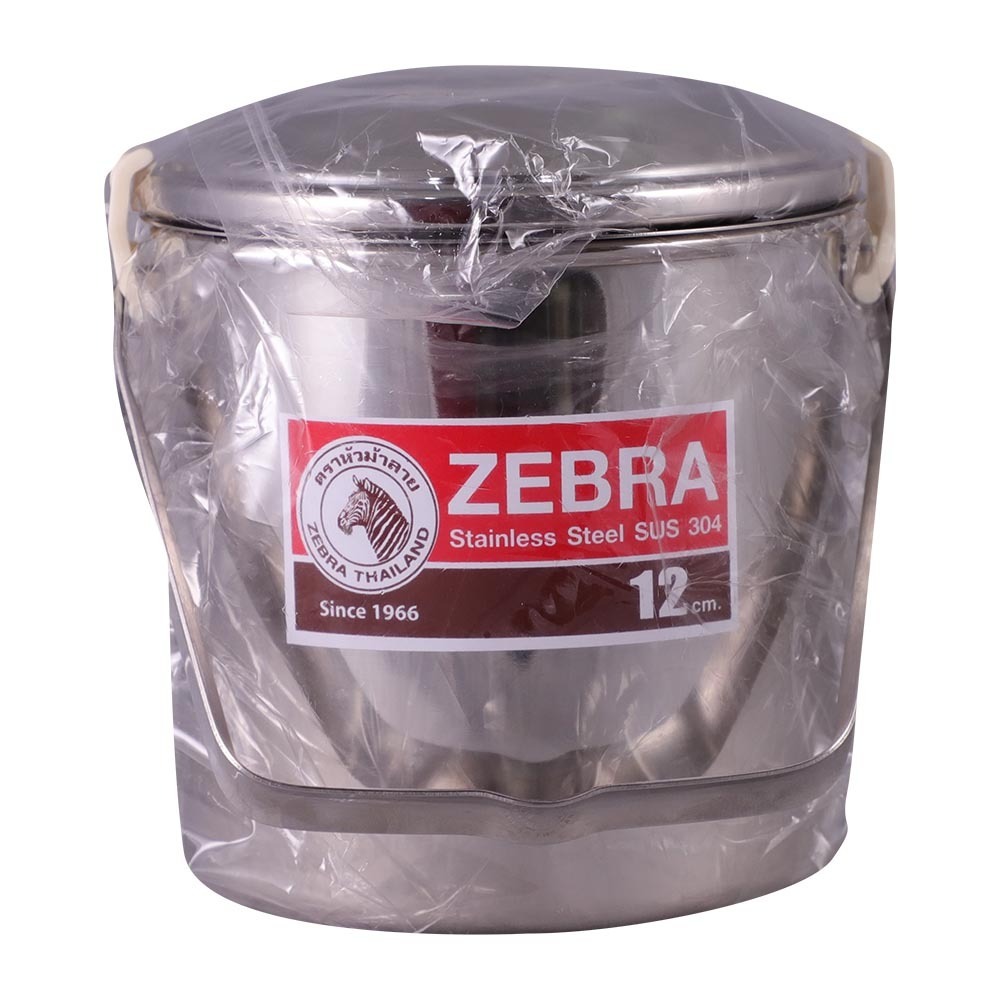 Zebra Loop Handle Pot 12CM NO.151612
