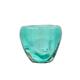 Glass Candle Holder Green Clear (M)