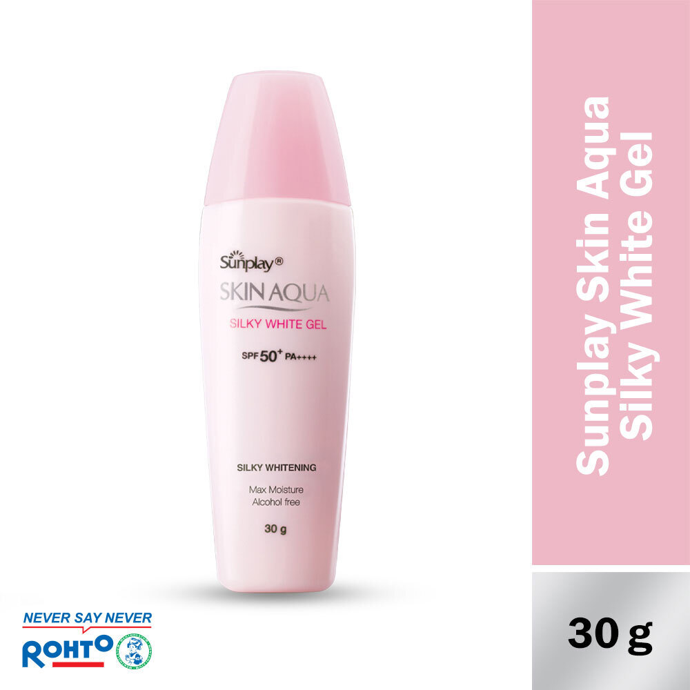 Rohto Sunplay Skin Aqua Silky White Gel SPF50+ PA++++ 30G