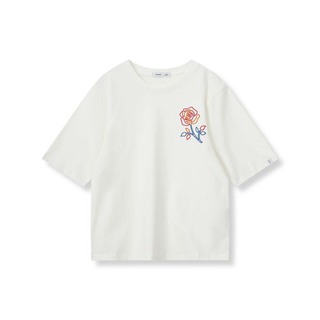 241201003 Bossini Ladies T-Shirt SS 24-1/2 White ( L )
