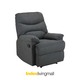 Furinbox  Riley Fabric Manual Recliner 1/S Gray