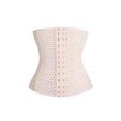 Waist Trainer Corset (6 Rows Hook Eye) M+ White