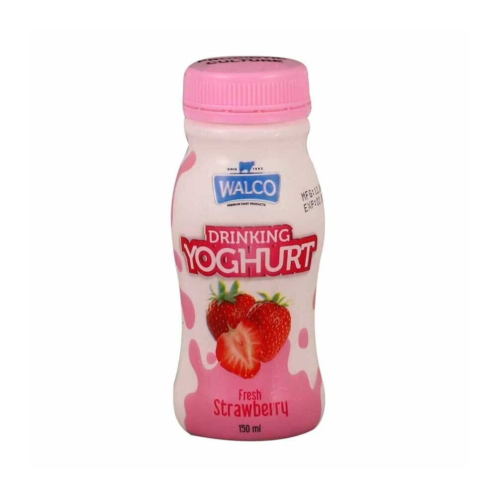 Walco 0% Strawberry Drinking Yoghurt 150ML