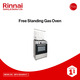 Rinnai Freestanding Gas Oven RFG-GE64DS-F Silver