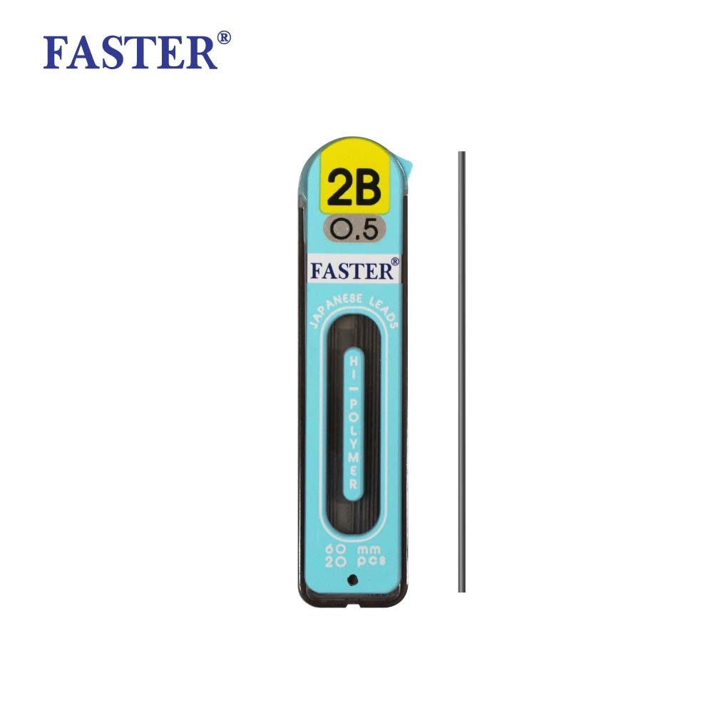 Faster Mechanical Pencil Lead 0.5, 2B MCL2B-01