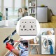 Jaramy Universal 4 Ways Multi 16A Socket  3PCS Set