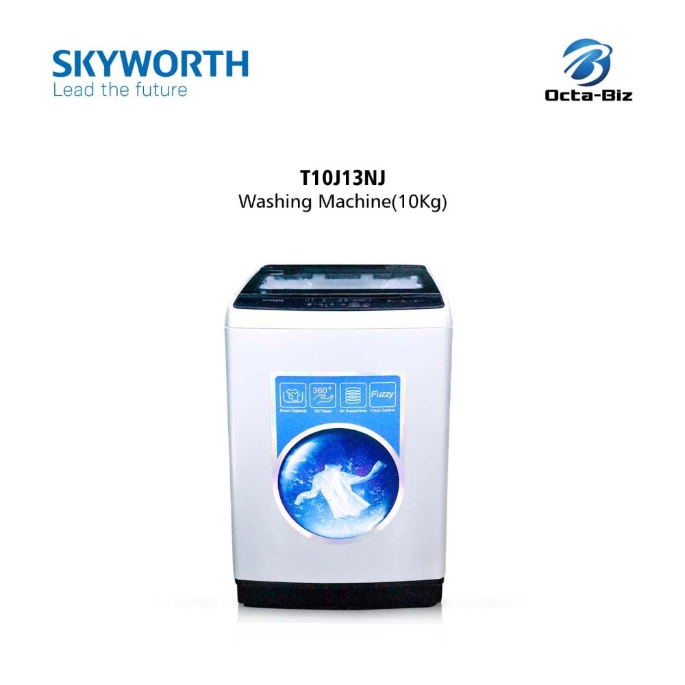 SKYWORTH Washing Fully Auto (10 kg) Sliver T10J13NJ