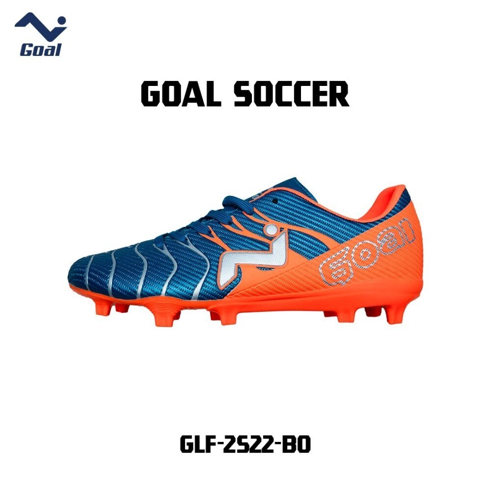 Goal Soccer Shoes GLF-2522 Blue/Orange/BO (No-44)