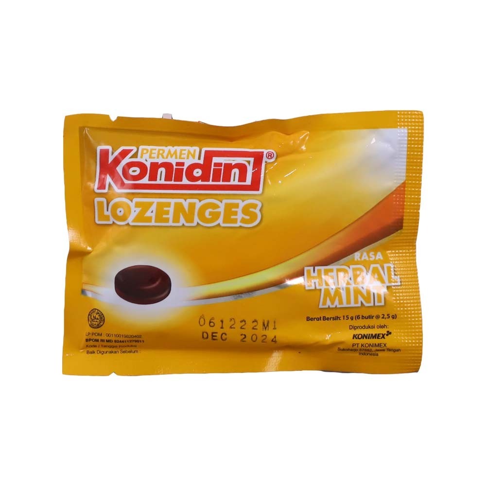 Konidin Lozenges Herbal Mint 6PCS