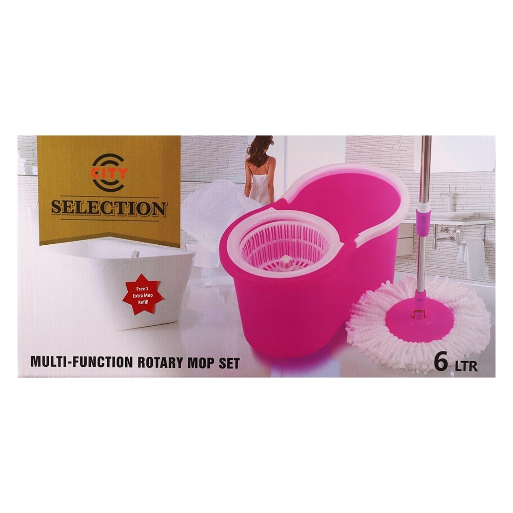 City Selection Pail & Mopset 6LTR Pink TB-606