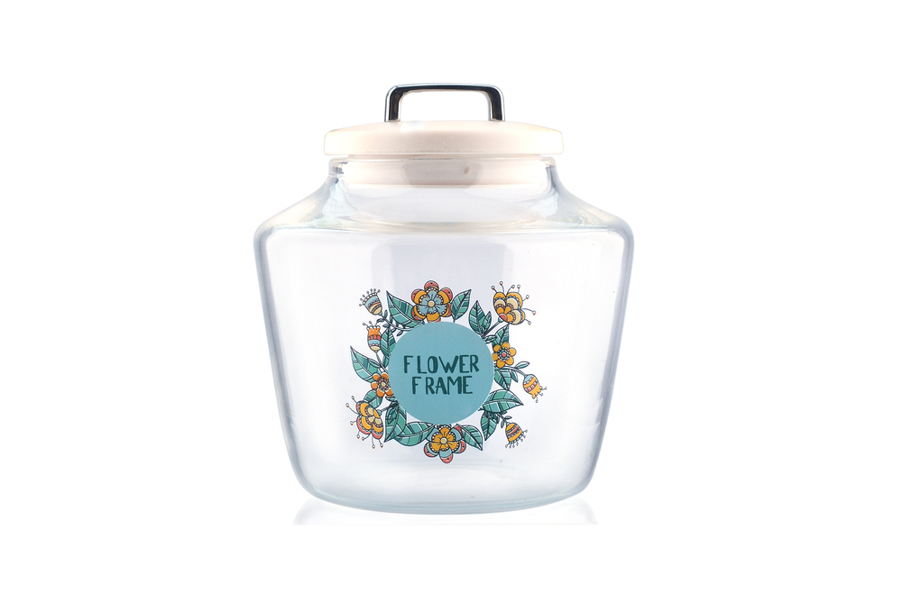 New World  Jar  w/lid  H002